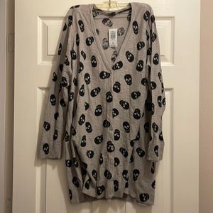 Torrid brand new Skull Cardigan